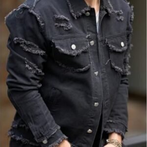 Men's Form-Fitting Denim Jacket | Slim-Fit Jean Jacket for Men