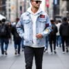 Men's Form-Fitting Denim Jacket | Slim-Fit Jean Jacket for Men