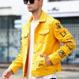 Men's Korean-Style Loose Denim Jacket | Oversized Jean Jacket