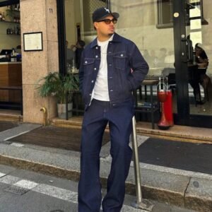 Men's Slim-Fit Denim Jacket | Classic Fitted Jean Jacket