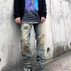 Men’s Shanxi Stretchy Slim Straight Pants – Flex Comfort & Style Hover Image