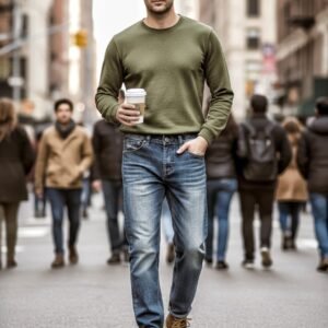 Men’s Shanxi Stretchy Slim Straight Pants – Premium Comfort & Flexible Fit Hover Image