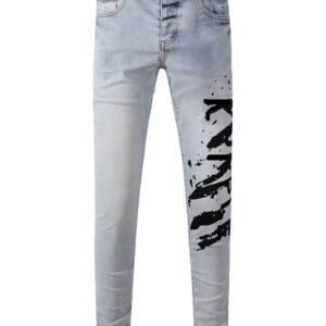 Men's Stretchy Slim Straight Pants | Comfortable Everyday Casual Wear Hover Image