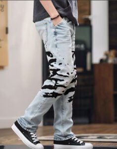 Men's Stretchy Slim Straight Pants | Comfortable Everyday Casual Wear