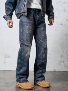 Men’s Non-Stretch Straight-Leg Pants | 100% Cotton Structured Casual Fit Hover Image